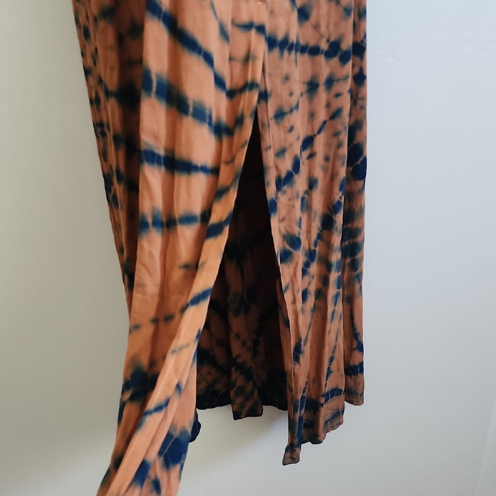 NWT Young Fabulous & Broke Tie Dye Maxi Dress Brown Black Boho - Picture 10 of 12